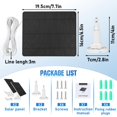 thumbnail image 3 of Solar Panel Charger Compatible with Arlo Pro 3/Pro 4/Pro 5S/Pro 3 Floodlight/Ultra/Ultra2, 5W 5V Solar Panel Continuous Power Sup, 3 of 7
