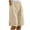 Khaki 1, variant on UAMVSH Comfy Shorts for Women Cotton Linen Casual Ladies Baggy Capri Pants with Pockets Elastic Waist Drawstring Solid Color Shorts