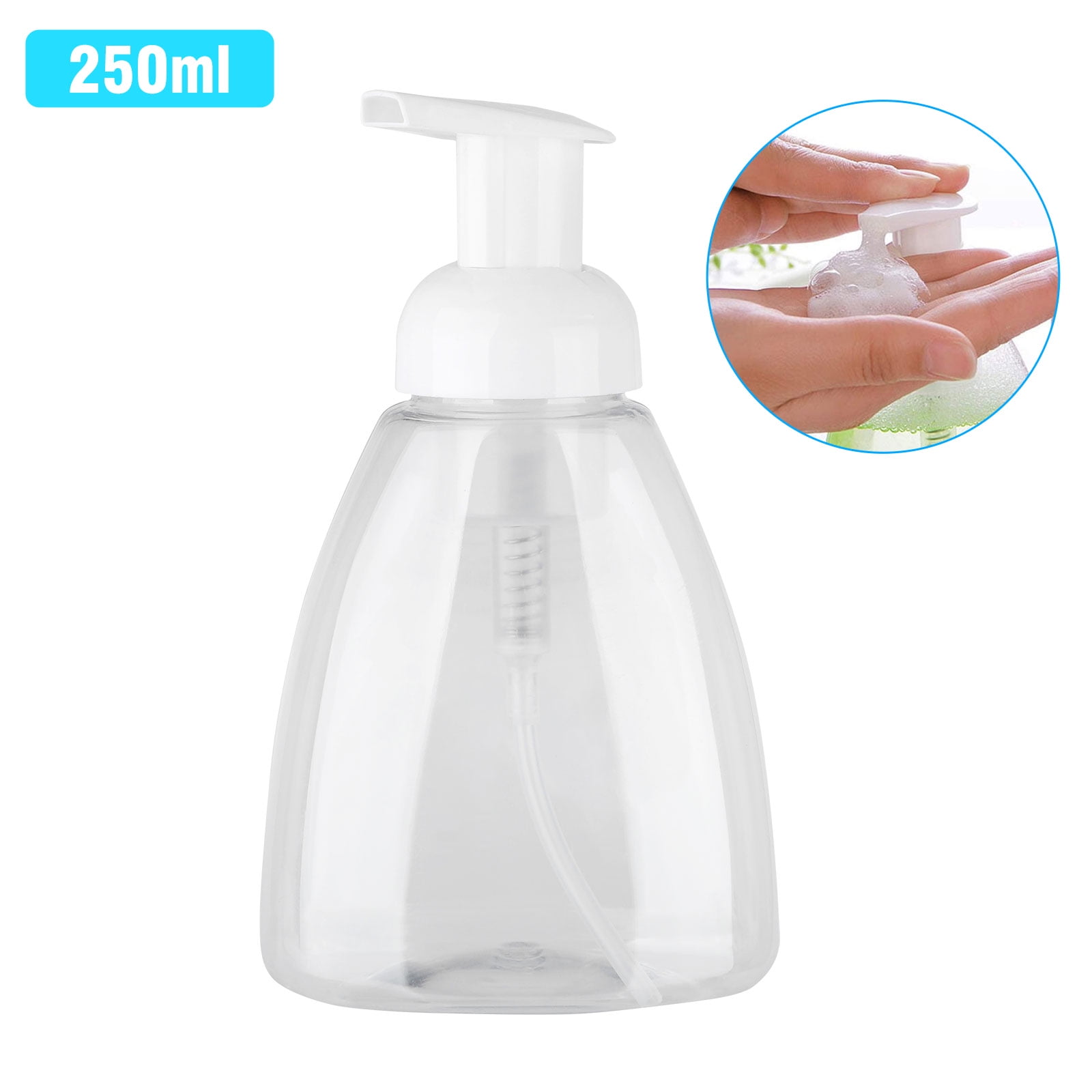 TSV Foaming Soap Dispensers, 300/250ml Clear Plastic Foaming Bottles