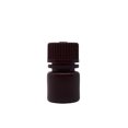 thumbnail image 1 of Reagent Bottle, Amber, 8mL - Narrow Mouth with Screw Cap - HDPE - Eisco Labs, 1 of 3