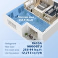 thumbnail image 5 of HOMCOM Aire Acondicionado Portátil, Unidad de Aire Acondicionado Móvil 4 en 1 con Deshumidificador, Ventilador, Reposo, Control Remoto, Temporizador 24H, Apagado Automático, Kit de Instalación en Vent, 5 of 5