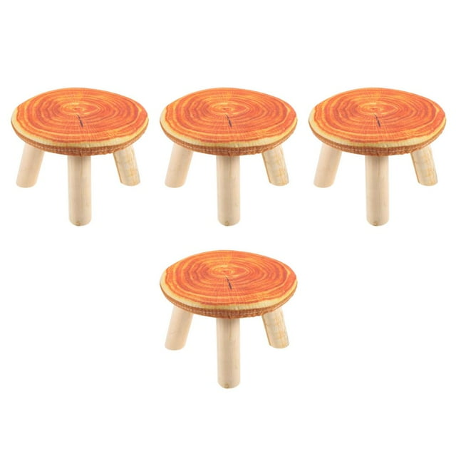 SUTENGDA 4pcs Children Stool Portable Kids Small Seat Household Step Stool Removable Footstool