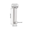 thumbnail image 2 of Uxcell Single Hole Clevis Pins 6mm x 25mm Flat Head 304 Stainless Steel Link Hinge Pin 4Pcs, 2 of 5