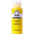 thumbnail image 1 of Folkart Matte Acrylic Craft Paint, 2 fl. oz., Medium Yellow, 1 of 9