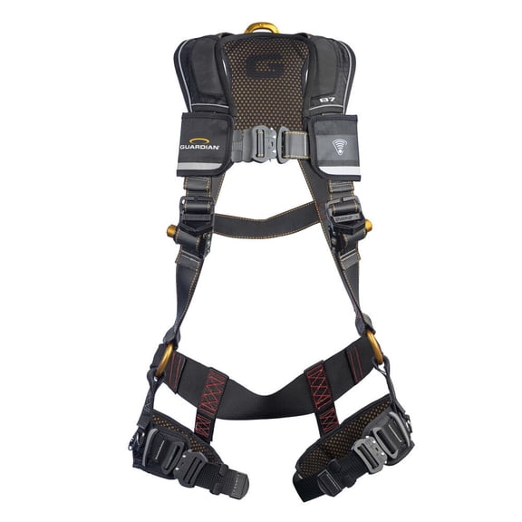 Guardian Fall Protection Full Body Harness With Qc Chest/leg Buckle