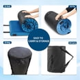 thumbnail image 5 of 3 Inch Memory Foam Camping Mattress Pad, Dual Layer Thick Sleeping Camp Mat for Sleepover Car Tent, Portable Roll Up Mattress for Adults with Travel Bag, 5 of 9