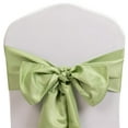 thumbnail image 3 of Efavormart 5 Pack Sage Green Lamour Satin Chair Sashes, Chair Bows - 6"x106", 3 of 9