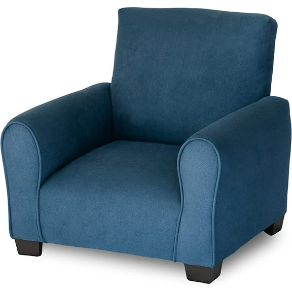 Kid Rocking Chair for Toddlers, Child Chair for Little Kids, Upholstered Toddler Armchair for Children, and Cute Little Kid Chairs (Legs, Navy)