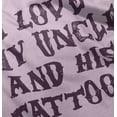 thumbnail image 5 of Love Uncle Tattoos Cute Rebellious Toddler Boy Girl T Shirt Infant Toddler Brisco Brands 4T, 5 of 6