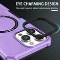 thumbnail image 4 of Nalacover for iPhone 15 Pro Max Case, Military Grade Drop Protection,Skin-Friendly Compatible with MagSafe Silicone & PC Double Layer Protection Shockproof Cover For iPhone 15 Pro Max, Purple, 4 of 10