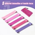 thumbnail image 2 of Lockways Resistance Bands Loop Set of 6 Exercise Bands Non-Slip Resistance Bands for Fitness Physical Pilates Yoga with Carry Bags, 2 of 7