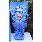 Lilo Stitch Plush Doll Toys Rose Bouquet Gift Box Stitch Soft Stuffed Dolls Stich Plush Bouquets for Kids Birthday Gifts 1