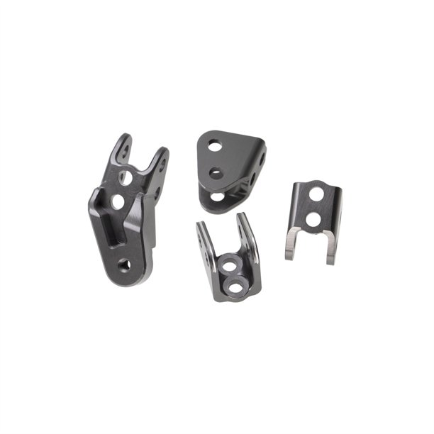 Juego de montajes de enlace inferior RC Modelo de simulación de eje Modificación de piezas de actualización de vehículos Reemplazo de piezas de repuesto para REDCAT GEN8 Gris, 4 piezas Inevent FN001170-02