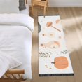 thumbnail image 3 of Yayeee Runner Rug for Bedroom 2'x6' Machine Washable Hallway Non Slip Mat, White Halloween Pumpkin, 3 of 8