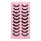 thumbnail image 1 of Pestañas postizas de estilo popular, marcas privadas, extensiones de pestañas de visón sintético, tiras de pestañas con rizo profundo, 1 of 5