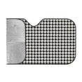 thumbnail image 2 of Kdxio Houndstooth Black And White Print Windshield Sun Shade, Foldable Sun Blocker for Car,Truck,SUV Automotive Interior Sun Protection,Reflective Shade for Front Windshield(Medium), 2 of 7