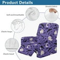 thumbnail image 5 of HELLHERO Bat Moon Print Lazy Boy Chair Covers for Reclining Chair Soft Breathable Reclining Chair Covers, Recliner Sofa Slipcovers Single-Seater, Purple, 5 of 8