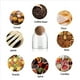 thumbnail image 3 of 3X de Vidrio Transparente, Recipientes de Vidrio para Almacenamiento de Alimentos con Corcho Redondo Hermético, para Dulces, Nueces, y Granos de Café, 9 X 10 cm, 3 of 5