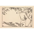 thumbnail image 3 of Akseli Gallen-Kallela 24x17 Black Modern Framed Museum Art Print Titled - Hitting the Disc (1906), 3 of 5
