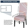 thumbnail image 5 of ZICANCN Pink Line Art Chair Protectors Seat Covers , Dining Chair Slipcovers for Dining Room Hotel Kitchen Simple Geometric Patterns, 5 of 8
