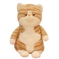 thumbnail image 2 of Cat Stuffed Toy High Simulation Strong Flexibility Decorative Toy Stripe  Stuffed Kitty Decor Toy for Anniversary, 2 of 8