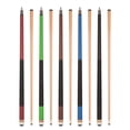 thumbnail image 1 of ASKA L2 Matte Pool Cue Stick Set of 5 - 58" Canadian Maple, Mixed Weights 18-21oz, 1 of 6