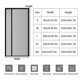 thumbnail image 5 of DEKAXID - Cortina magnética de verano para puerta, mosquitera, mosquitera, mosquitera, autoadhesiva, transpirable, para dormitorio, 5 of 6