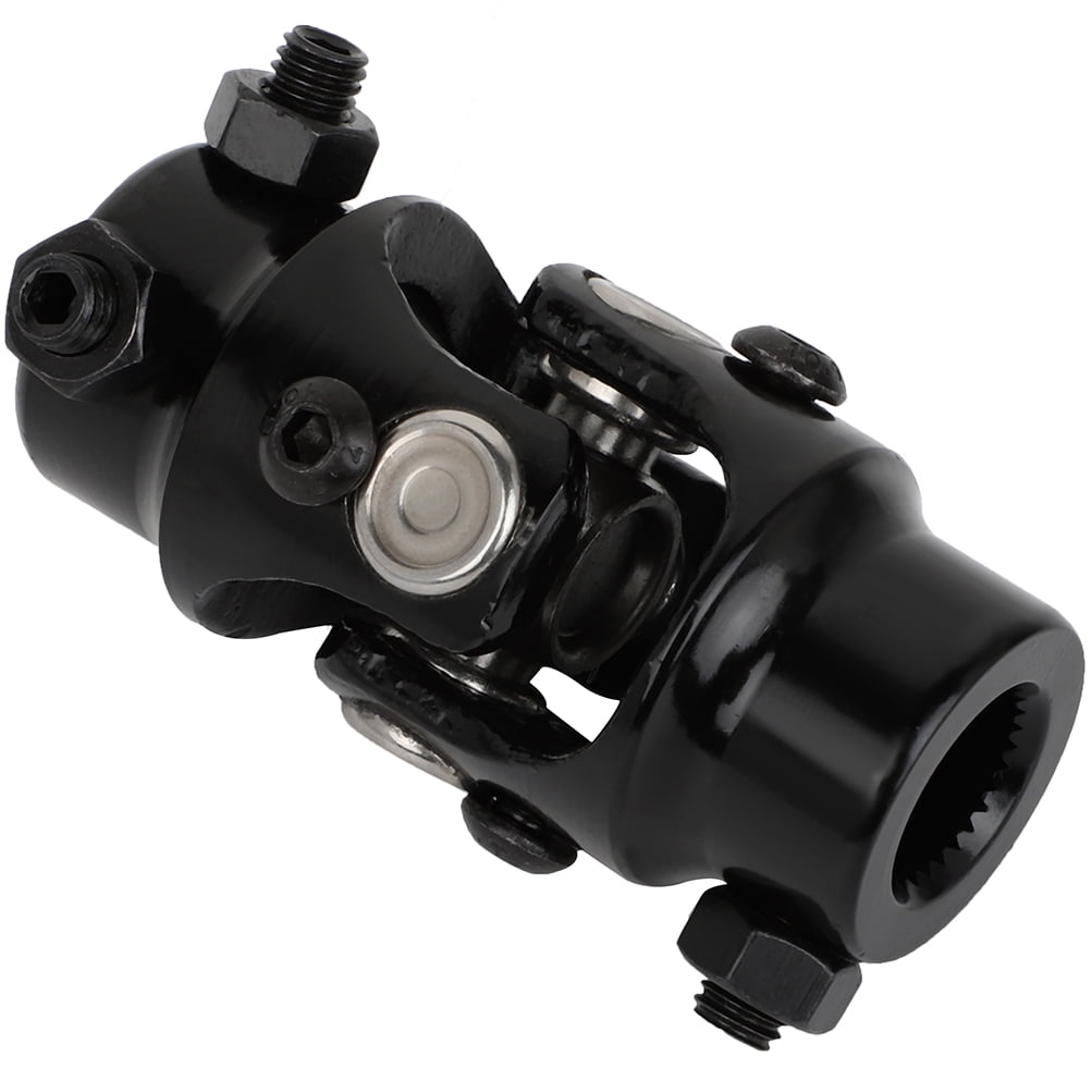 CCIYU Universal Steering U-Joints Shaft 35 Degree 1" DD X 3/4-30 Spline Black