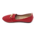 thumbnail image 4 of Victoria K Women's Sparkling Quilted Finish With Gold Chain Ballerina Flats, 4 of 5