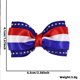 thumbnail image 3 of Independence Day Bow Hair Clip Accessory Holiday Party Red White Blue Star Striped Flag Hair Accessory Side Clip, 3 of 6