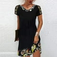thumbnail image 2 of Vestidos Para Mujer Vestidos Casuales de Moda Cómodo Étnico Manga Corta Cuello Redondo Vestido Estampado Odeerbi  ODB167457, 2 of 8