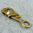 thumbnail image 4 of 3.8" Belt Buckle Vintage Brass Pelican Hook Brass Quick Release Shackle, 4 of 5