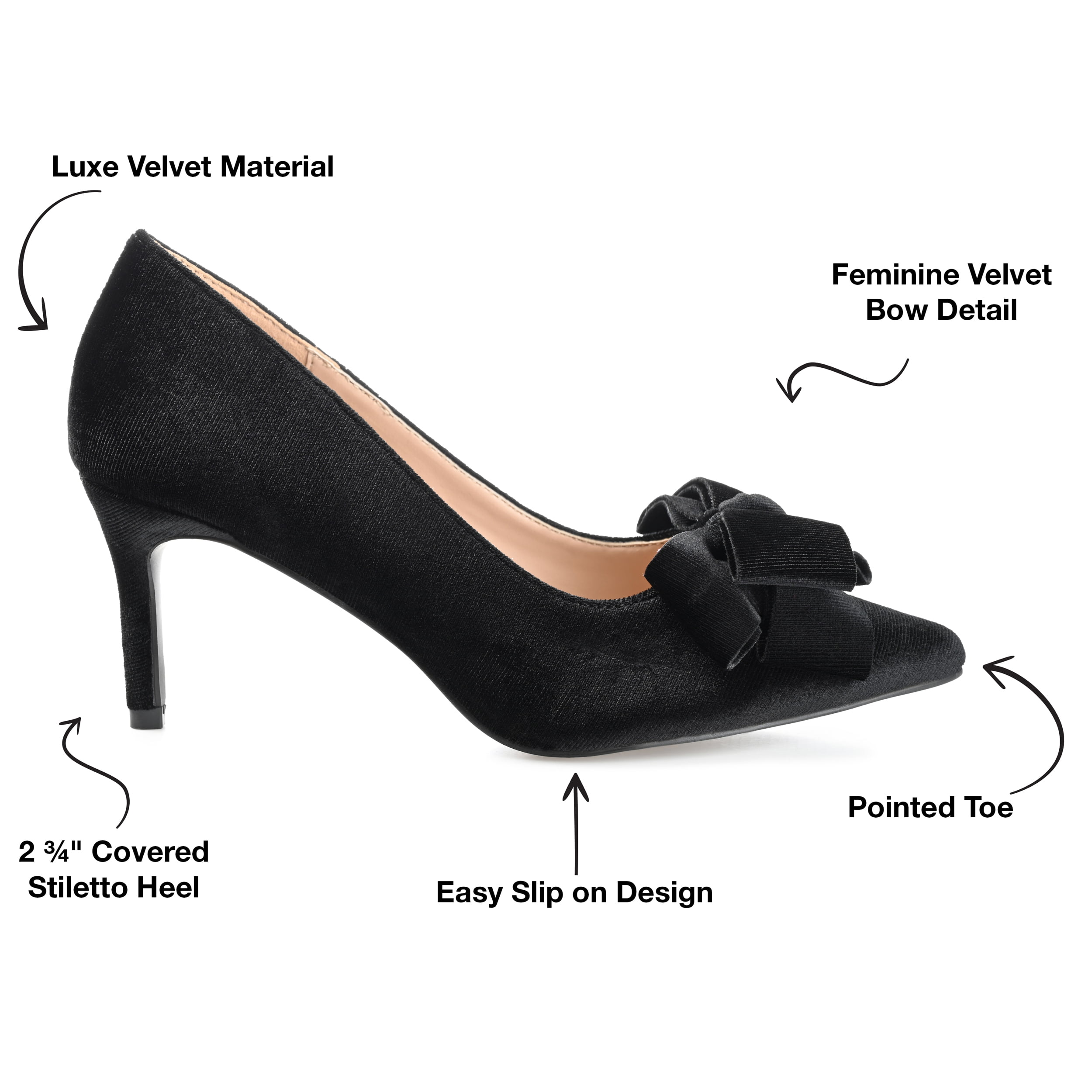 Amazon.com | YIYA Women's Velvet Mary Jane Pumps Shoes Pointed Toe Chunky  Heels Slip on Ladies Comfort Vintage Dress High Heels Shoes Black | Shoes