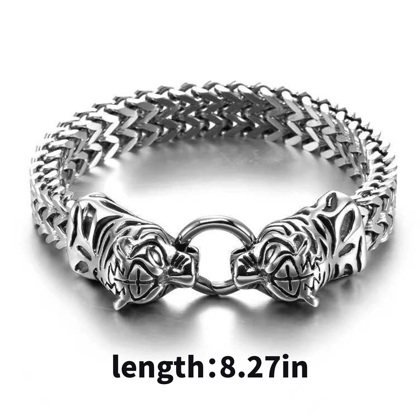 Ed Hardy Men's Black/Antique Silver Tone Metal Skull Charm 3 Piece