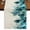 Off White Turquoise, variant on Teal Feather Table Runner 36 Inches Long for Dining Tables, Farmhouse Feather Art Teal Ombre Cotton Linen Table Runner Coffee Tablerunners Dresser for Kitchen Party Holiday Decorations 13"x36"