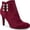 Burgundy/Suedette, variant on Rialto Womens Cairo Booties Ankle Dress Boots Black 8.5 Medium (B,M)