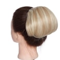 thumbnail image 2 of Fashion Donut Clip-on Dish Hair Bun Drawstring Ponytail Hair Extension Hairpiece Scrunchie Classical, 2 of 6