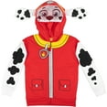 thumbnail image 3 of Paw Patrol Marshall Toddler Boys Fleece Zip Up Cosplay Hoodie Toddler to Little Kid, 3 of 5