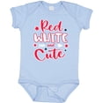 thumbnail image 3 of Inktastic 4th of July Red White and Cute with Arrow and Stars Boys or Girls Baby Bodysuit, 3 of 5