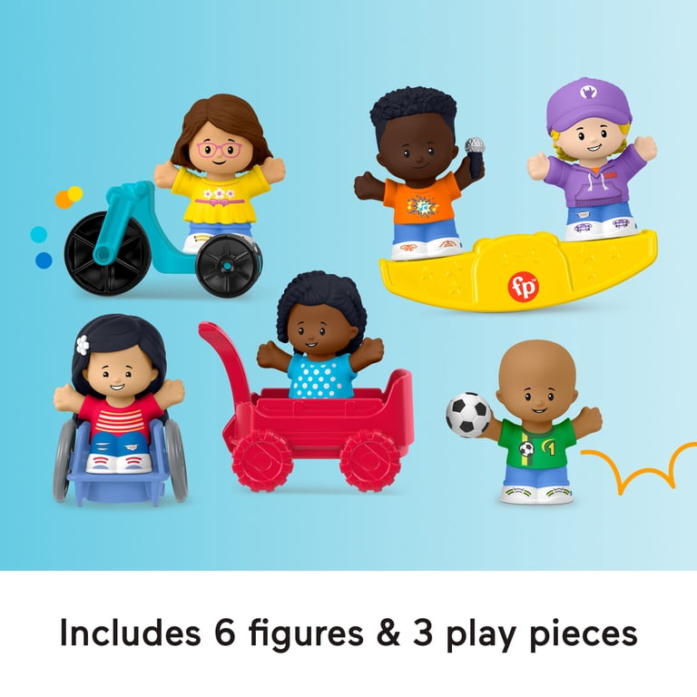 Fisher-Price Little People Play Set, 9 Pieces, Diverse Friendship