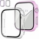 thumbnail image 1 of Paquete de 2 Estuches con Protector de Pantalla de Vidrio Templado para Apple Watch Series 9/8/7 41 mm, JZK Slim Guard Parachoques Cubierta Protectora de PC Dura de Cobertura Completa Estuche Delgado, 1 of 4