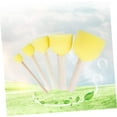 thumbnail image 3 of Round Sponge Tool Drawing Set - 15pcs Stencil Foam Brush with Wooden Handle, 3 of 5