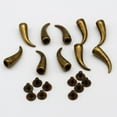 thumbnail image 3 of 10Pcs Metal Studs Screw Leathercraft Rivet Spikes Spots 7*25mm , Bronze, as described, 3 of 8