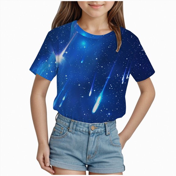 boobe Girls Shirts Fashion T-Shirt Cute Short Sleeve Crew Neck Summer Tees Tops Clothes 6-12 Months 12-24 Months 2t 3t 4t 5t 6t 7t 8t 9t Children