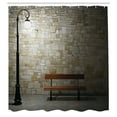 thumbnail image 3 of Ambesonne Street Shower Curtain, Dark Night Street View, 69"Wx75"L, Multicolor, 3 of 5