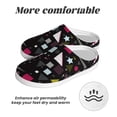 thumbnail image 6 of Fotbe Colorful Geometry Pattern Women's Fuzzy Curly Fur Memory Foam Loafer Slippers Indoor Outdoor Slippers Winter Home Shoes-44/45, 6 of 7