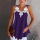 thumbnail image 2 of Camisola corta de encaje con estampado de retazos con cuello en V para mujer sexy a la moda Fridja  qr662, 2 of 8