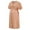 Pink, variant on 2026 ! under $5 asdoklhq Maternity Dress,Ladies Fashion Solid Color Buttons Waist Drawstring Short Sleeve Maternity Breastfeeding Woman Clothe Dress