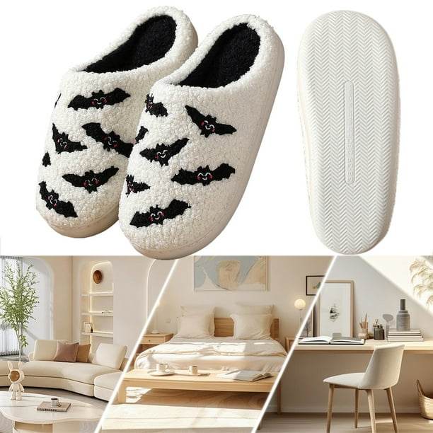 Pantuflas de algodón Likrtyny Pirata con murciélago Halloween 38-39