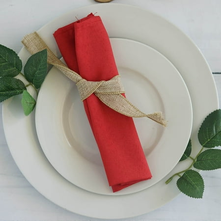 Coral Polyester Napkins BalsaCircle 100 pcs 17-Inch Polyester Luncheon Napkins - for Wedding Party Reception Events Restaurant Kitchen Home ()